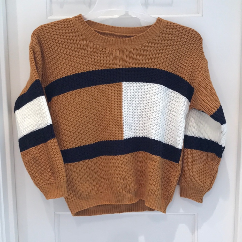 Shein color blocked sweater